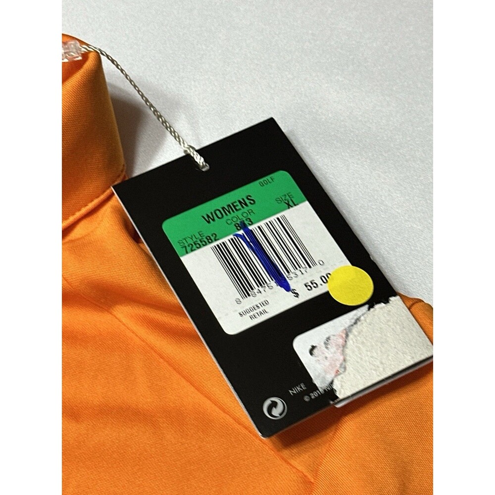 Nike Polo Shirt Womens Size XL Orange Victory Performance Polo NWT  *READ** - Picture 8 of 11